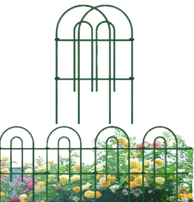 Decorative Garden Iron Fence Rustproof Green Iron Landscape Wire Folding Fencing