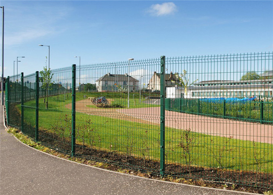 1.8m 2.5mm Welded Wire Mesh Fencing Commercial Galvanized Steel Curved 3d