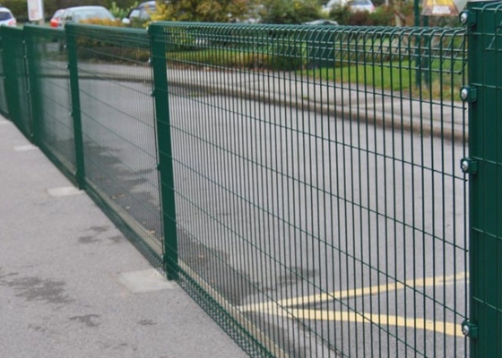 Powder Coating 3d Welded Mesh Fencing Metal Steel 2100mm Rolltop