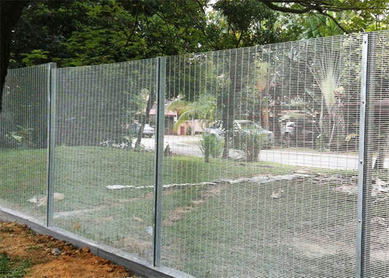 1.5m Size 358 Wire Anti Climb Mesh Fence Powder Coated Security