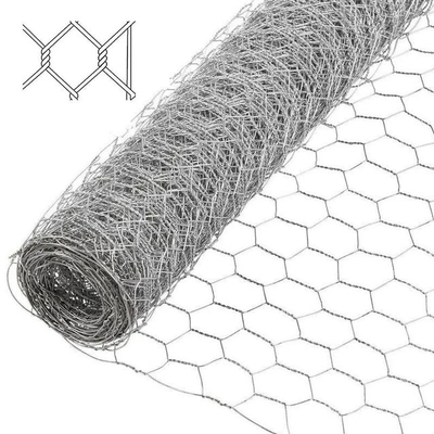 50m Roll Galvanized Steel Wire Chicken Mesh Netting Hexagonal Mesh Wire Netting