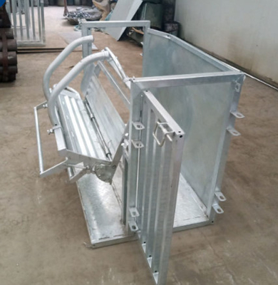 Smooth Galvanized Sheep Treatment Turnover Crush Catcher For Vet