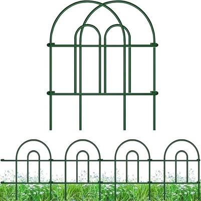 Decorative Garden Iron Fence Rustproof Green Iron Landscape Wire Folding Fencing