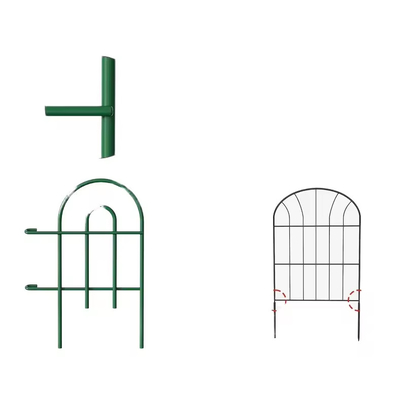 Decorative Garden Iron Fence Rustproof Green Iron Landscape Wire Folding Fencing