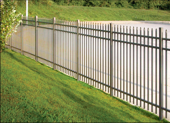 Modern Metal Picket 2.1m Width Steel Tubular Fencing Panels