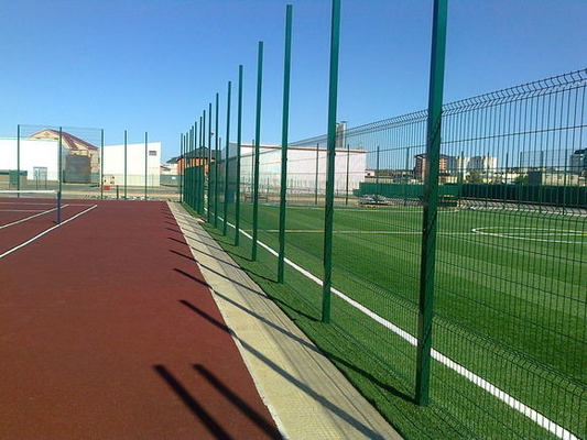 2m Width Security Perimeter Fence , Iron Wire 6ft Tall Fence Panels