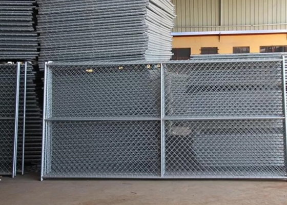 Chain Link 8x12ft Temporary Security Fencing With 11.5ga Diameter Wire