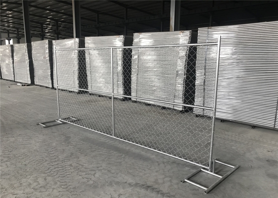 12ft Wide Temporary Fencing Panels , Steel 6ft Tall Chain Link Fence