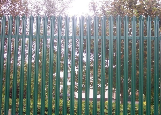 CE Assault Resistant 1.8m Steel Palisade Fencing Long Lasting