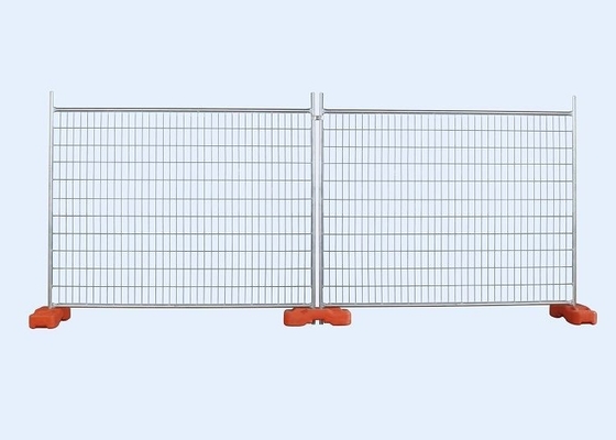 High Strength 2100x2400mm Temporary Steel Fencing For Commercial Construction