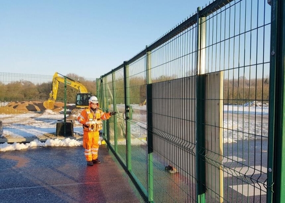 Corrosion Resistance 4.0m Welded Wire Mesh Fencing Double Gate For Yard
