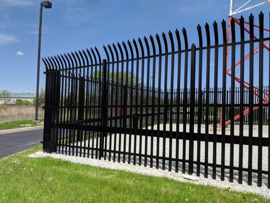 Anti-intruder rust proof 2.4m ultra palisade fence for substations