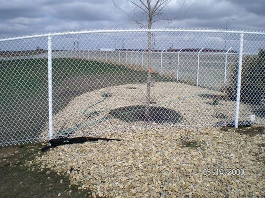 High Security Durable 5.0mm Steel Chain Link Fencing Panels Diamond Shape
