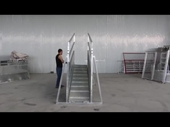 Rampe de chargement réglable de bétail avec le treuil